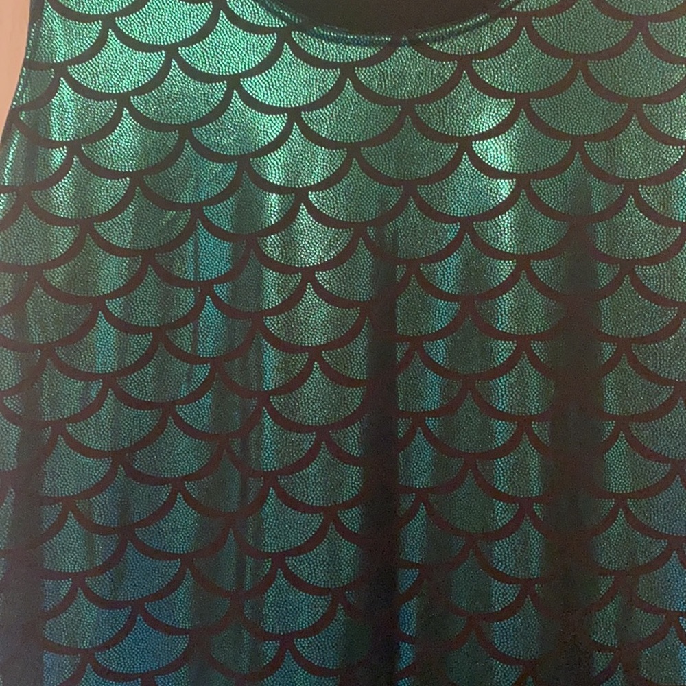 Green Scale Mermaid Dress - Picture 6 of 7
